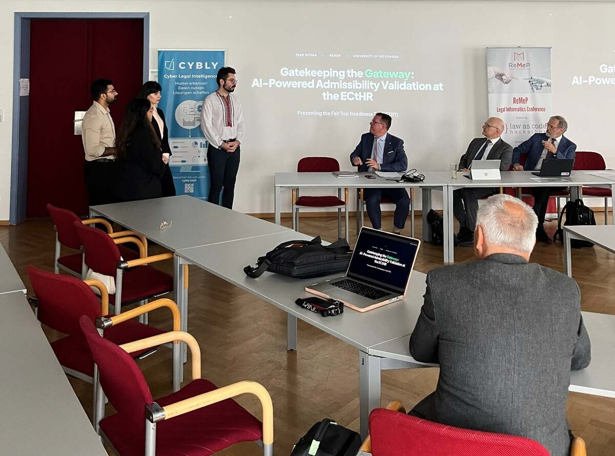 Team SITARA from the University of Göttingen presenting “Gatekeeping the Gateway”